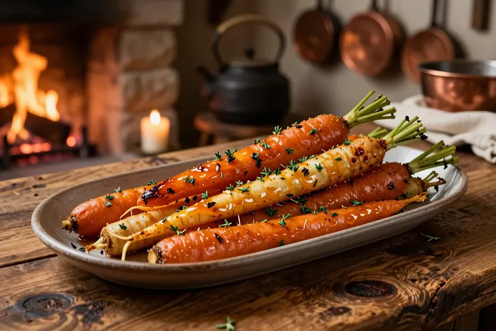 Honey-Glazed Carrots & Parsnips