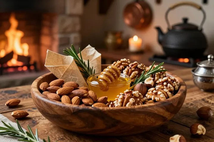 Honey-Rosemary Roasted Nuts