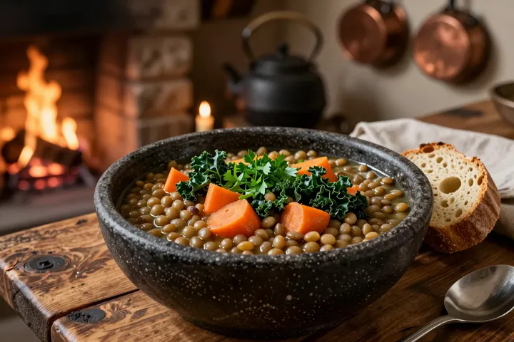 Lentil & Leek Pottage