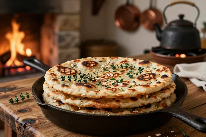 Oat & Herb Griddle Flatbreads
